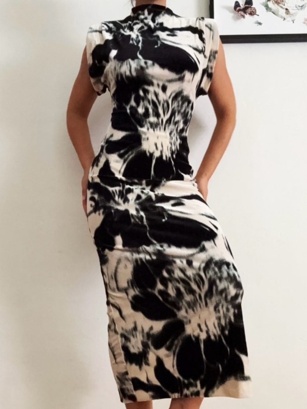 Zara velvet dress